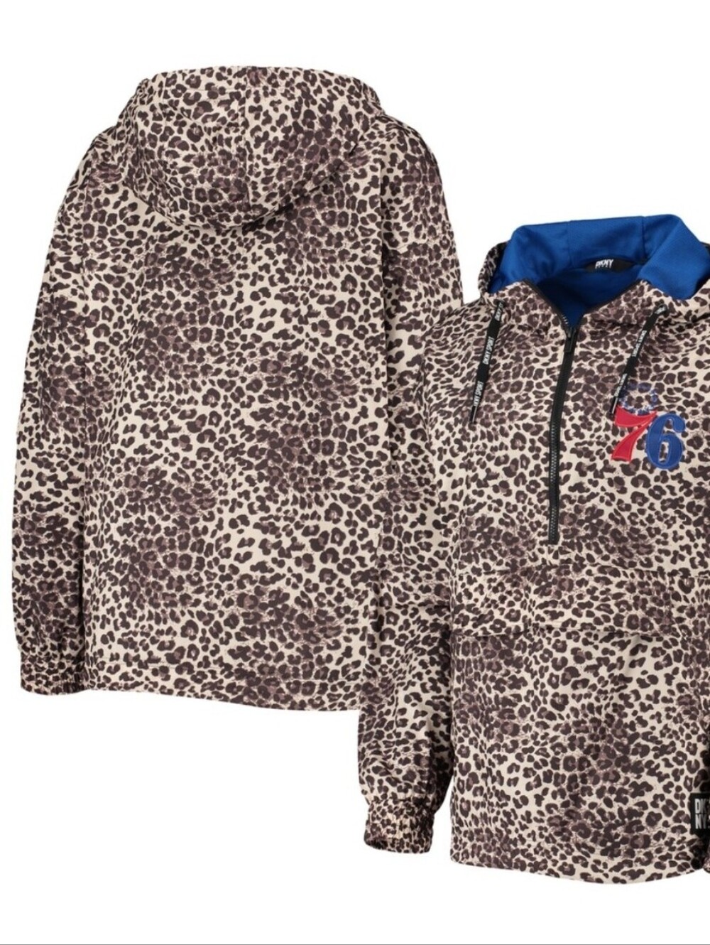 NWT Philadelphia 76ers DKNY SPORTS Gabriella Hooded Pullover Jacket (MEDIUM)